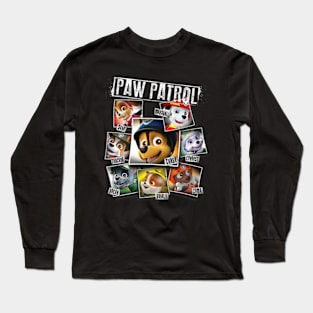 Photo Collage Cartoon Long Sleeve T-Shirt